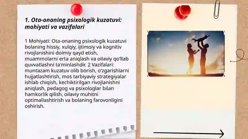 Ota onaning psixologik kuzatuvi 3