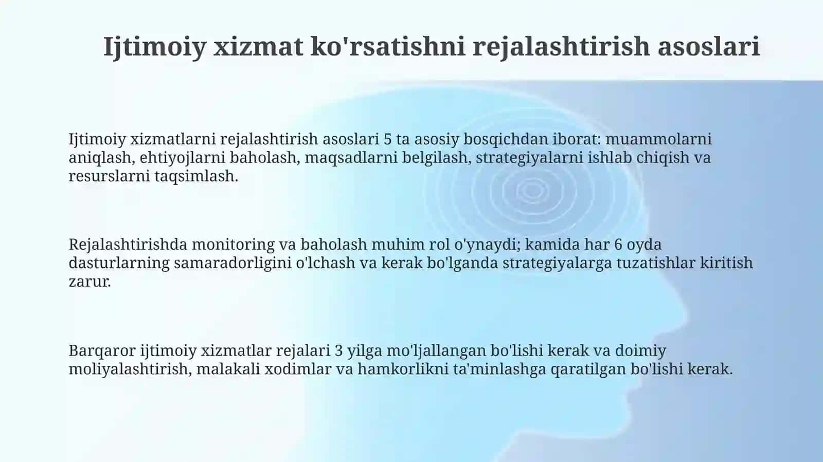 Sotsial xizmatni rejalashtirish asoslari 3