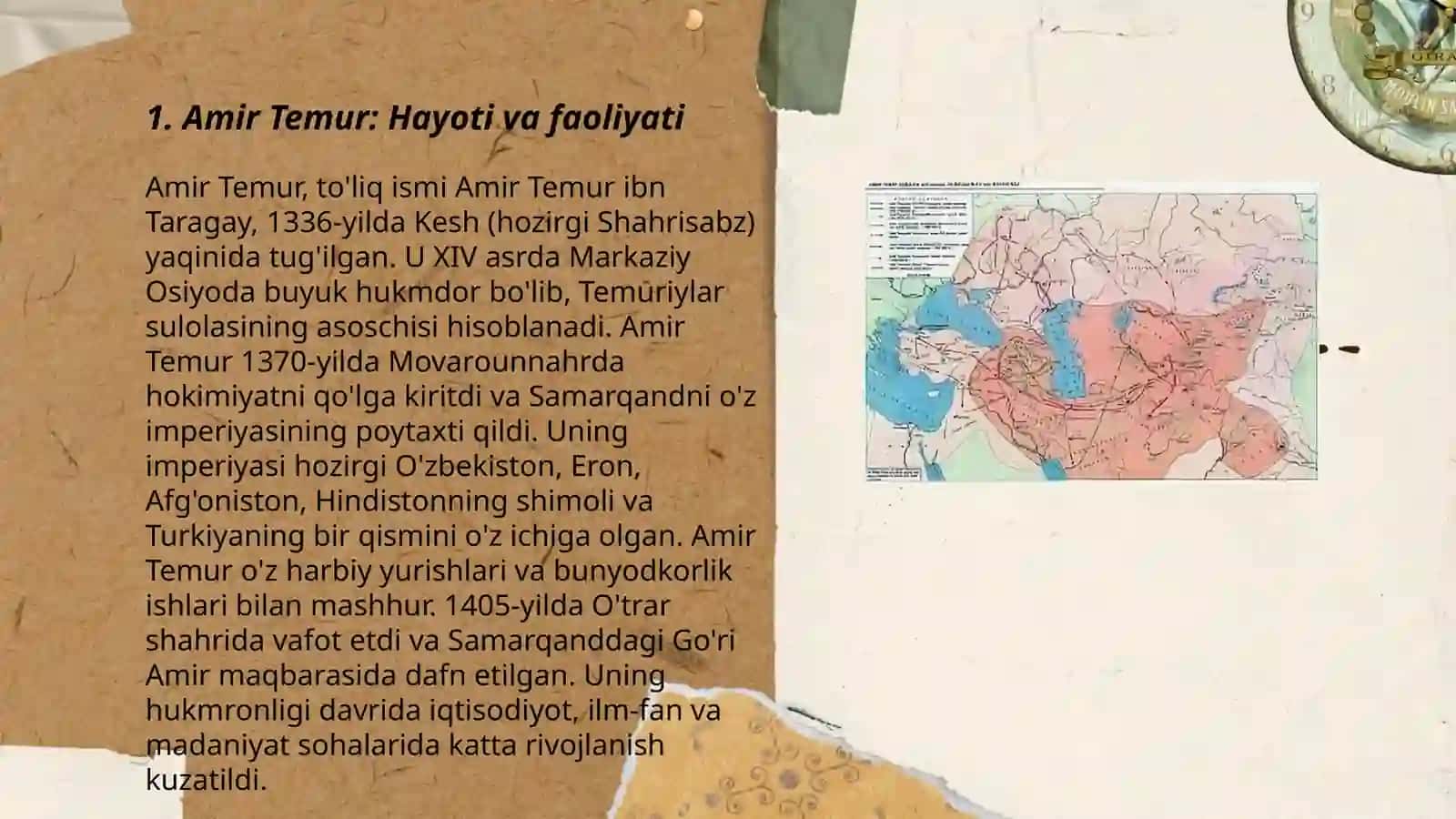 Amir Temur davlatining tashkil topishi 3