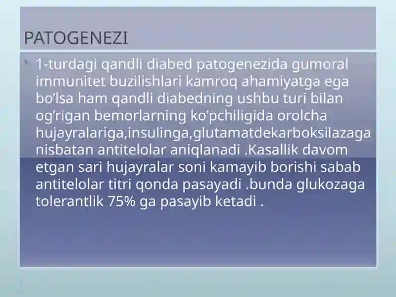 Endokrinopatiya va qandli diabet 1-tip 3