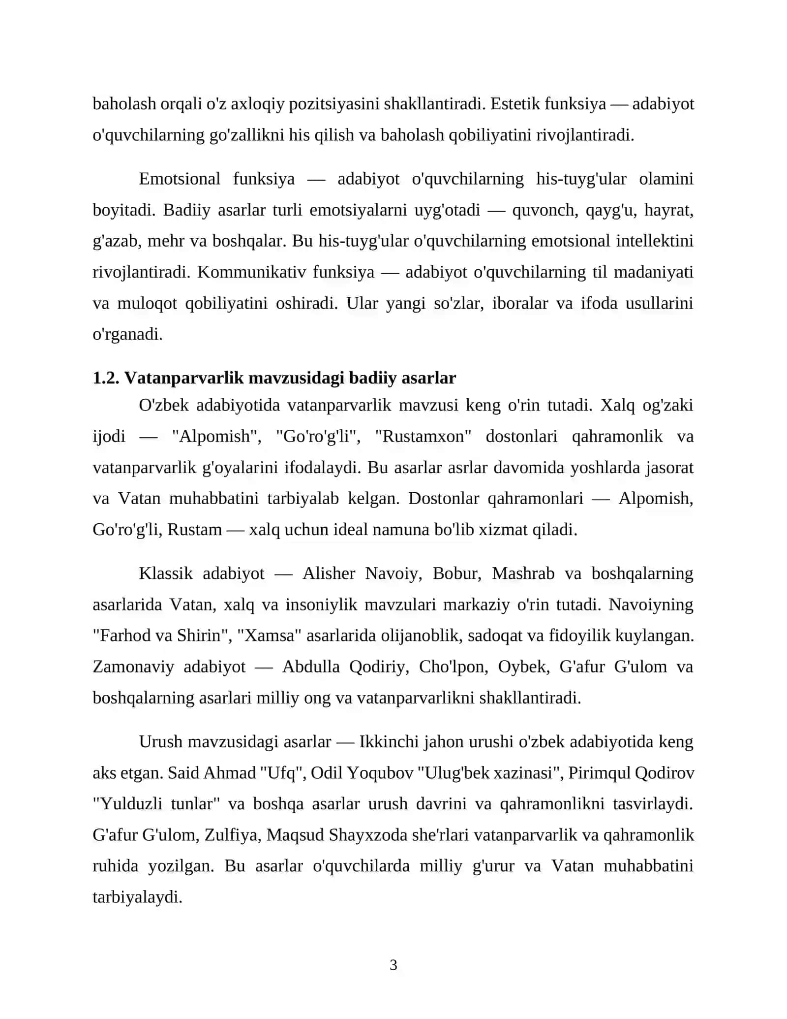 Badiiy adabiyot, kino, teatr va tasviri san'atning o'quvchilarni tarbiyalashdagi roli 3