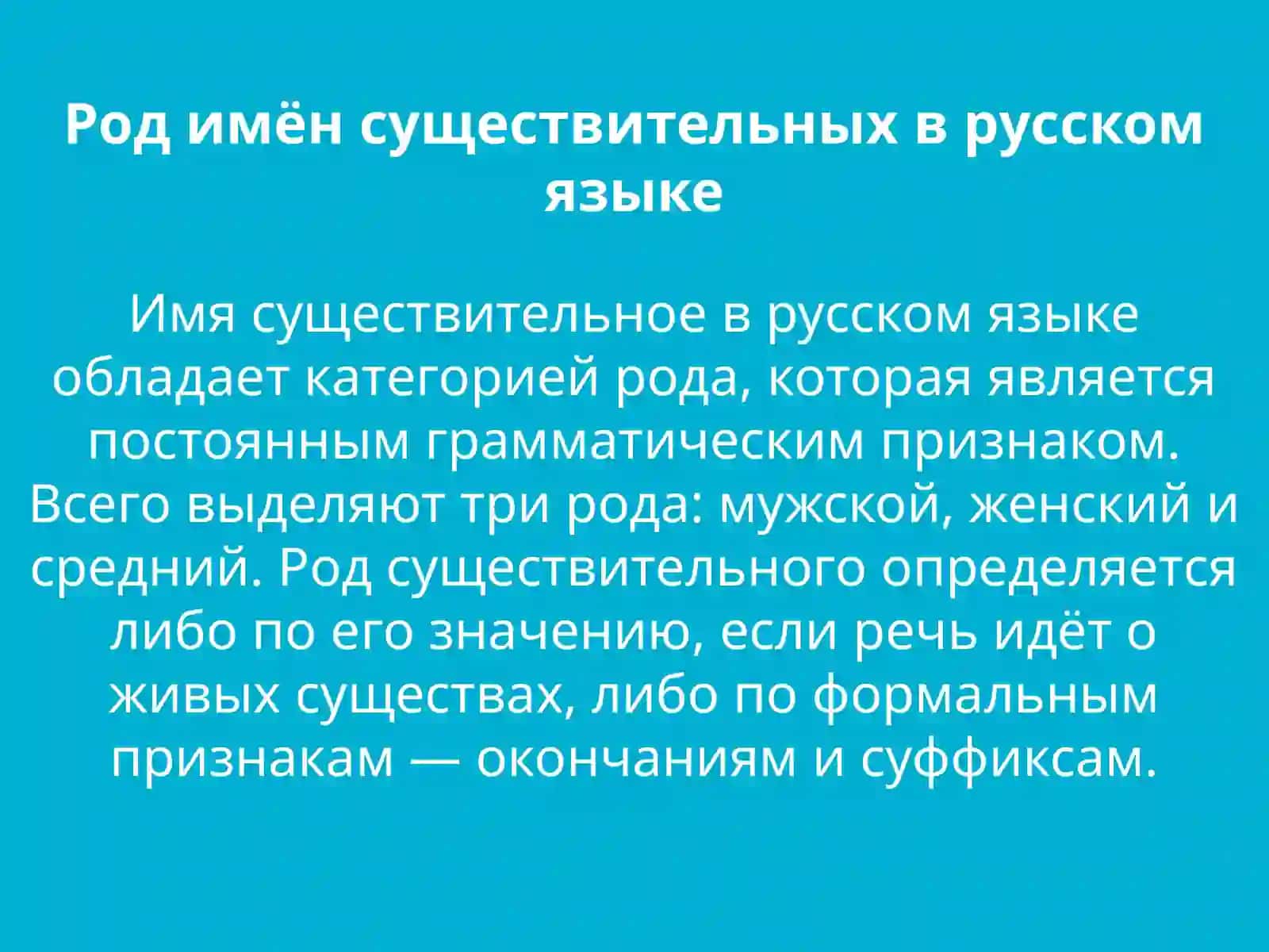 Род имён существительных. Род существительных на «ь». Род одушевлённых и неодушевлённых существительных 3