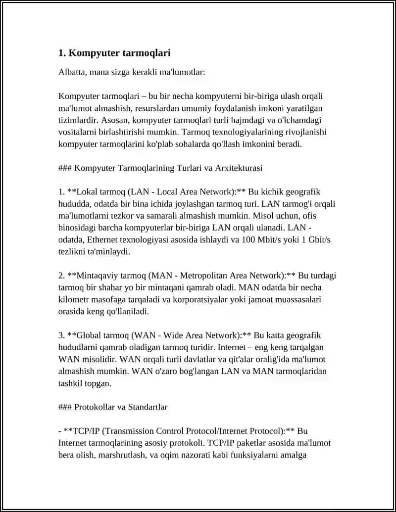 Kompyuter Tarmoqlari 3