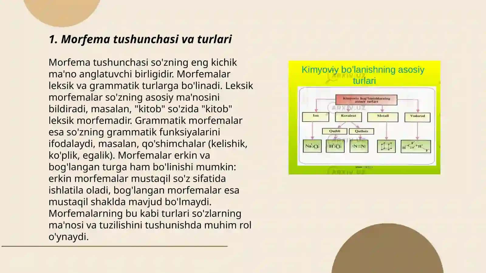 Morfema turlari va ularning lisoniy xususiyatlari 3