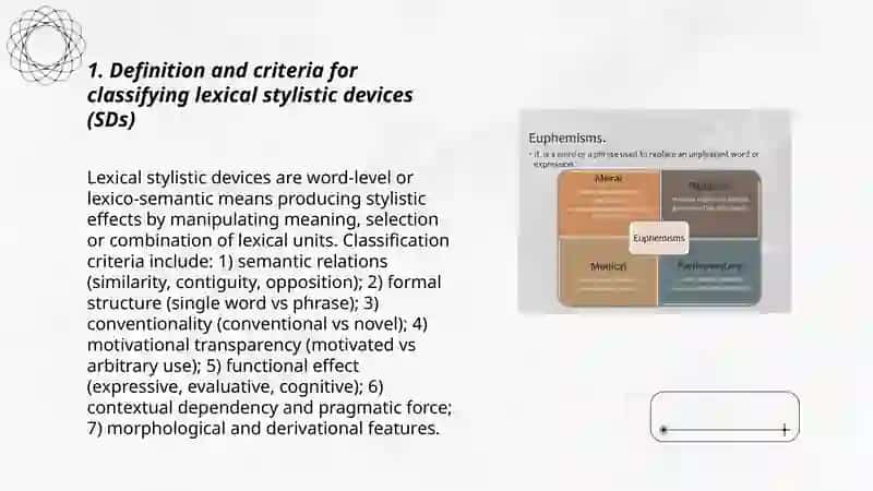 Classification of Lexical SDs 3