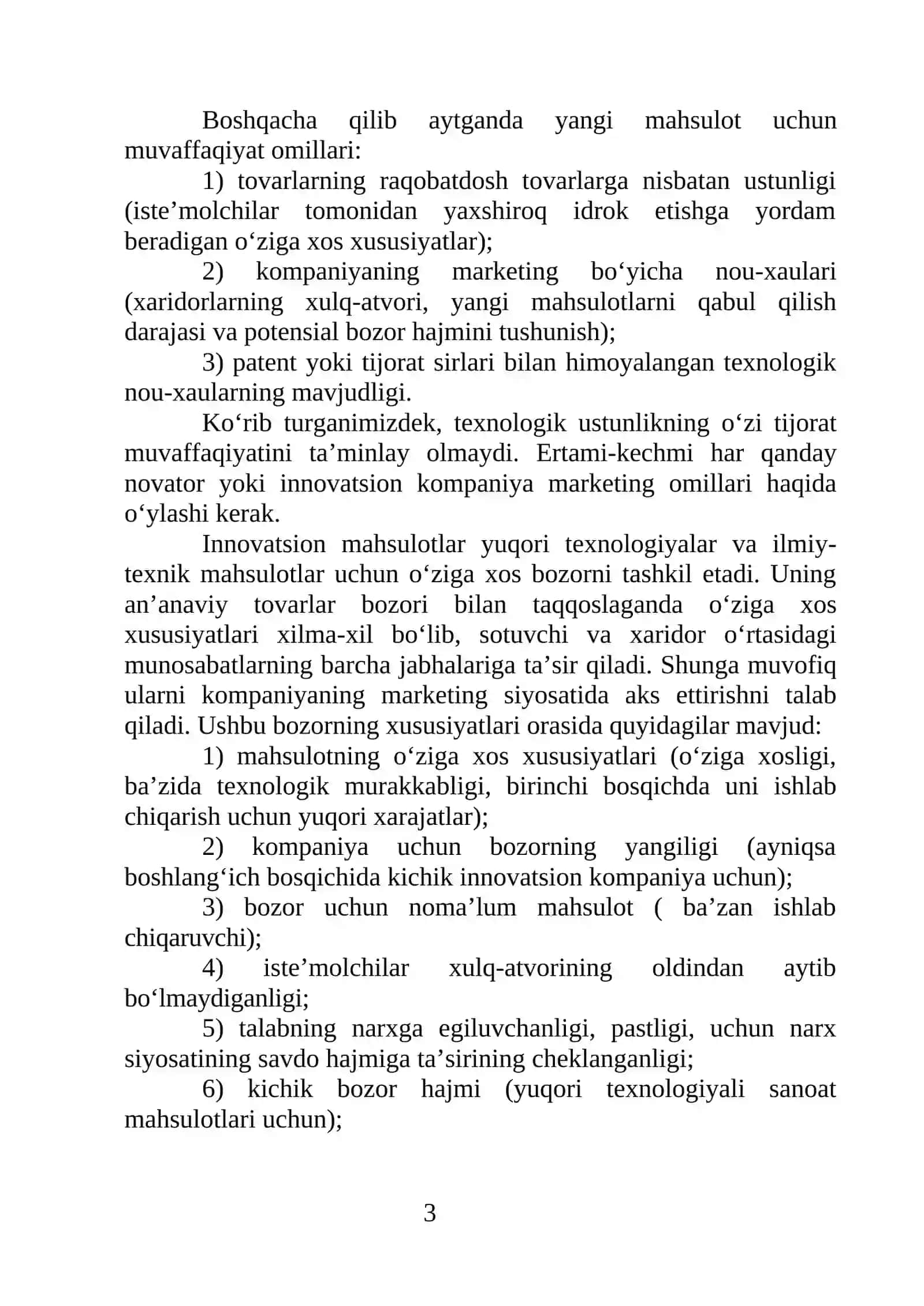 INNOVATSION MAHSULOTLARNI BOZORGA OLIB CHIQISH 3