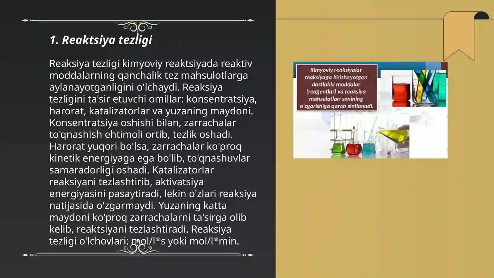 Kimyoviy va biokimyoviy jarayonlar tezligi hamda mexanizmiga ta’sir etuvchi faktorlar 3