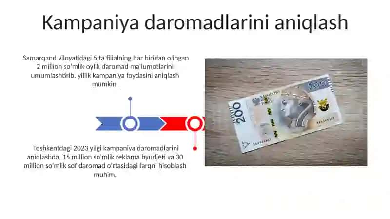 Kampaniya Daromadlarini Aniqlash 3