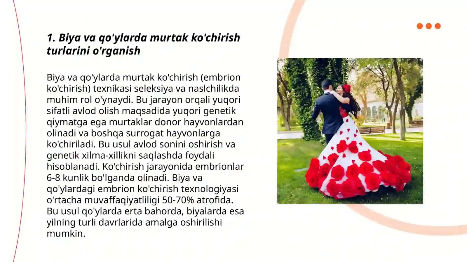 Biya va qo'ylarda murtakni ko'chirish usullari 3