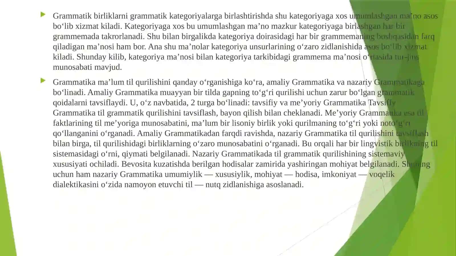 Grammatika va uning turlari 3