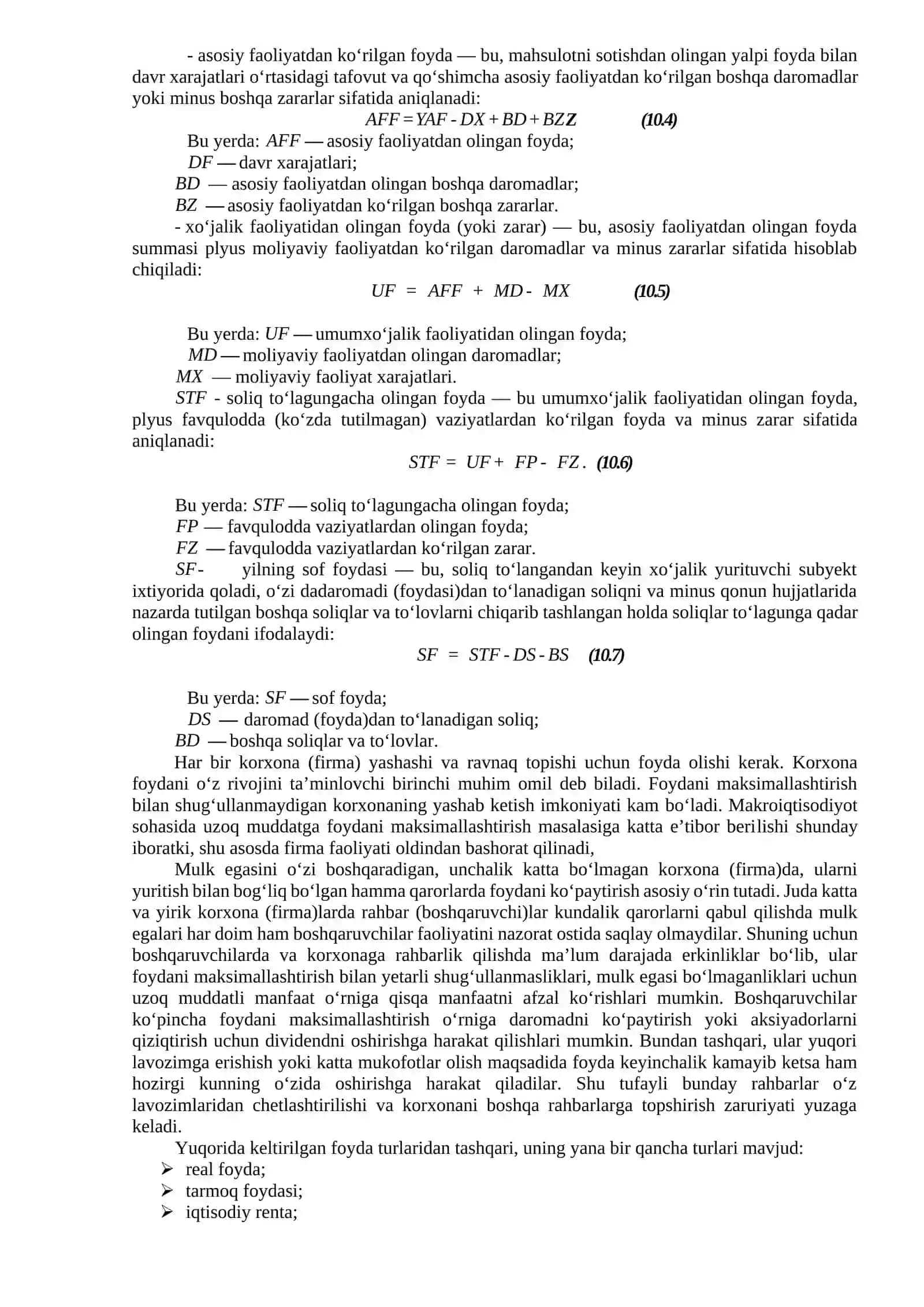 Korxona Faoliyatining Maliyaviy Natijalari 3