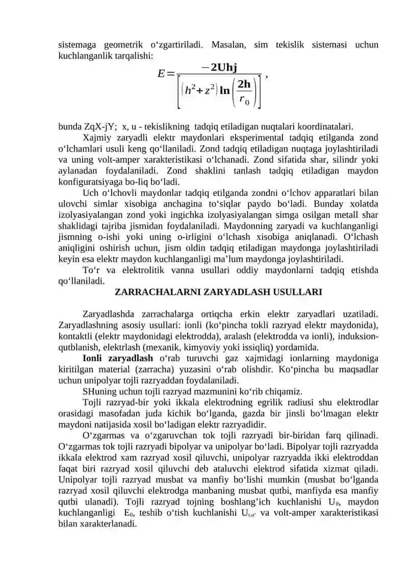 10-Mavzu: ELEKTRON-IONLI TEXNOLOGIK ASOSLARI VA QISHLOQ VA SUV XO‘JALIGIDA FOYDALANISH YO‘NALISHLARI. ULTRATOVUSH VA MAGNIT MAYDONIDAN BEVOSITA JARAYONLARDA FOYDALANISH 3