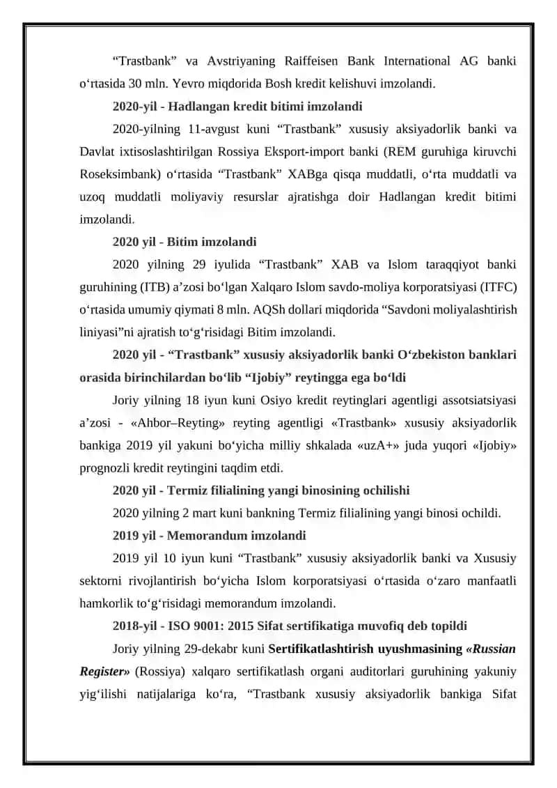 OʼZBEKISTON RESPUBLIKASI BANKLARIDA DEPOZIT OPERATSIYALARI 3