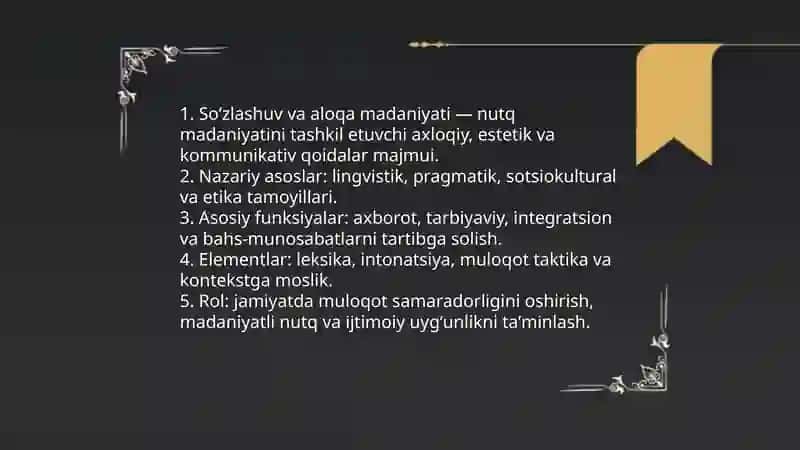 Soʻzlashuv va aloqa madaniyatining nutq madaniyatidagi oʻrni 3