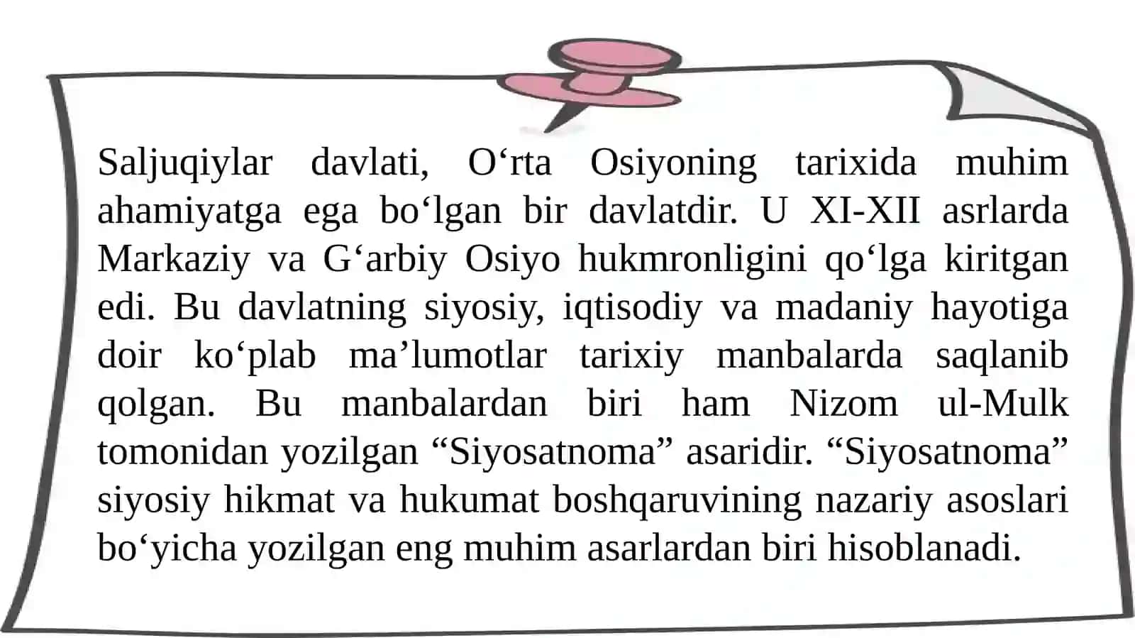 Nizomulmulkning Siyosatnoma asarining tahlili 3