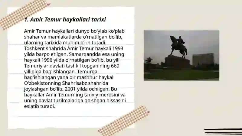 Amir Temur haykallari 3