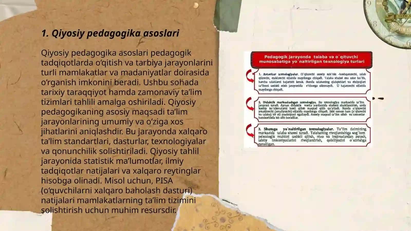 Qiyosiy pedagogika fanidan slayd 3