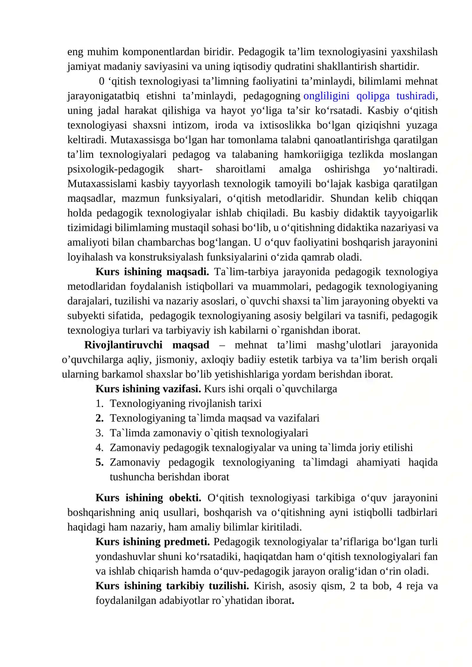 TEXNOLOGIYA TUSHUNCHASINING TARIXIY JARAYONI VA UNI TA`LIMGA MOSLASHTIRISH TUSHUNCHASI 3