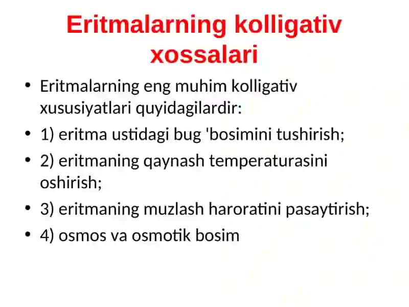 Osmotik bosim qonunlari 3