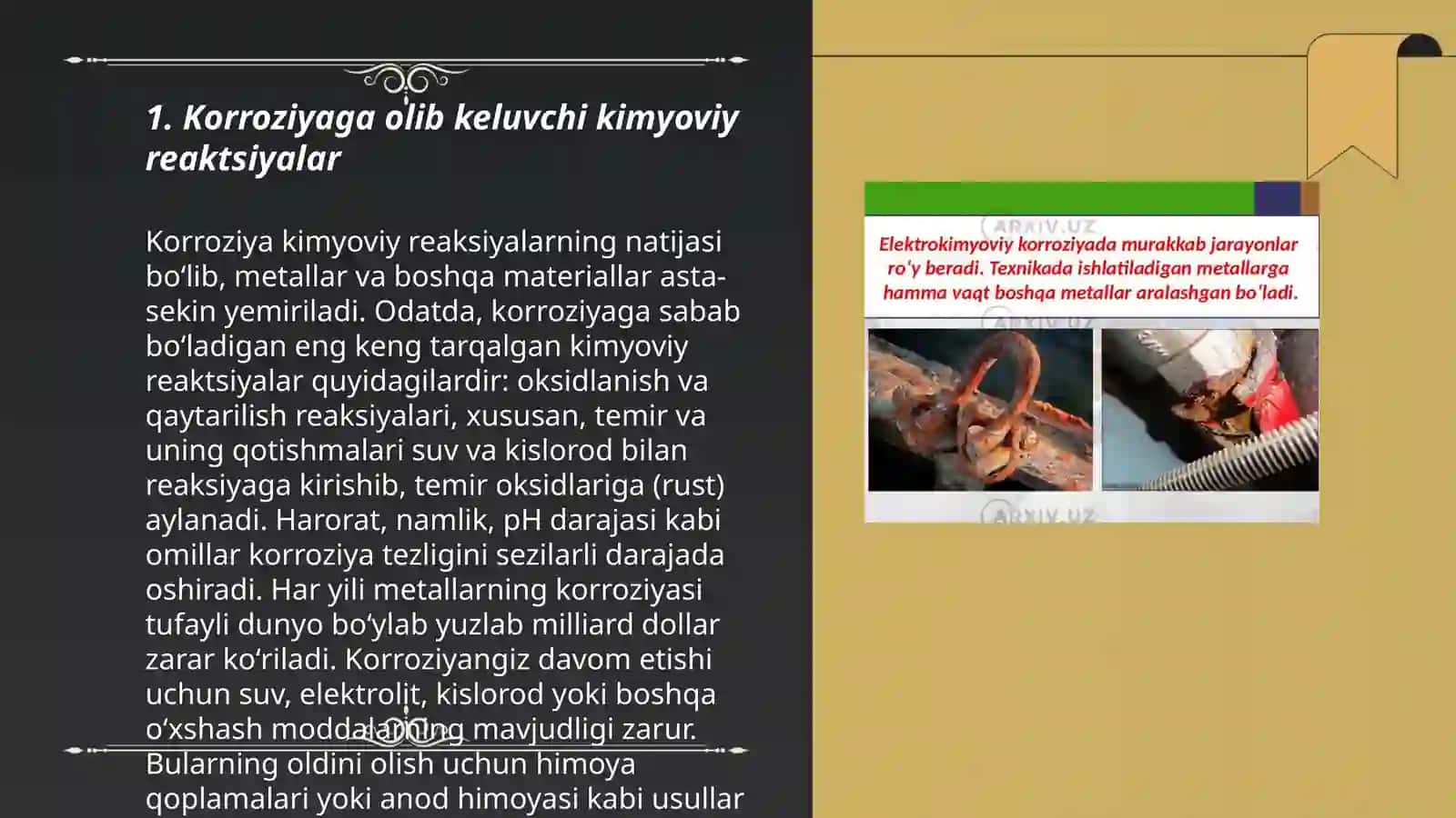 Metallar korroziyasi va ularning himoyalash usullari 3