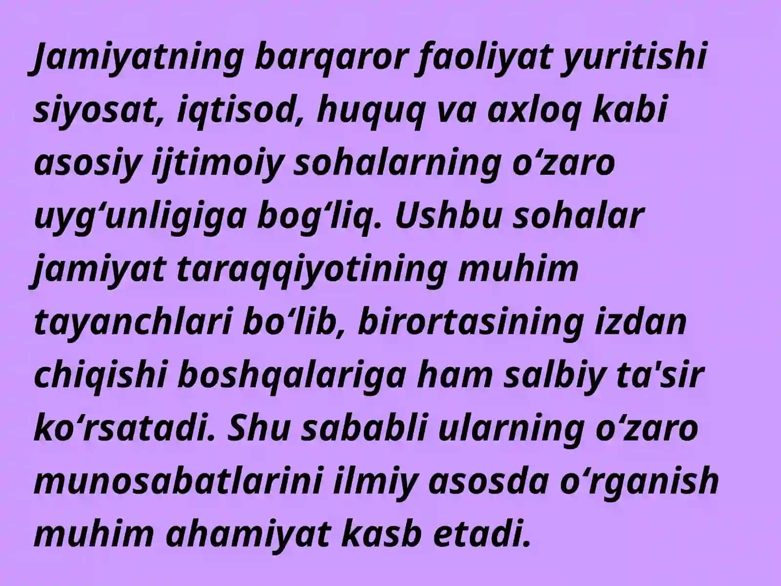 Siyosat va iqtisod, huquq, axloq munosabatlari 3