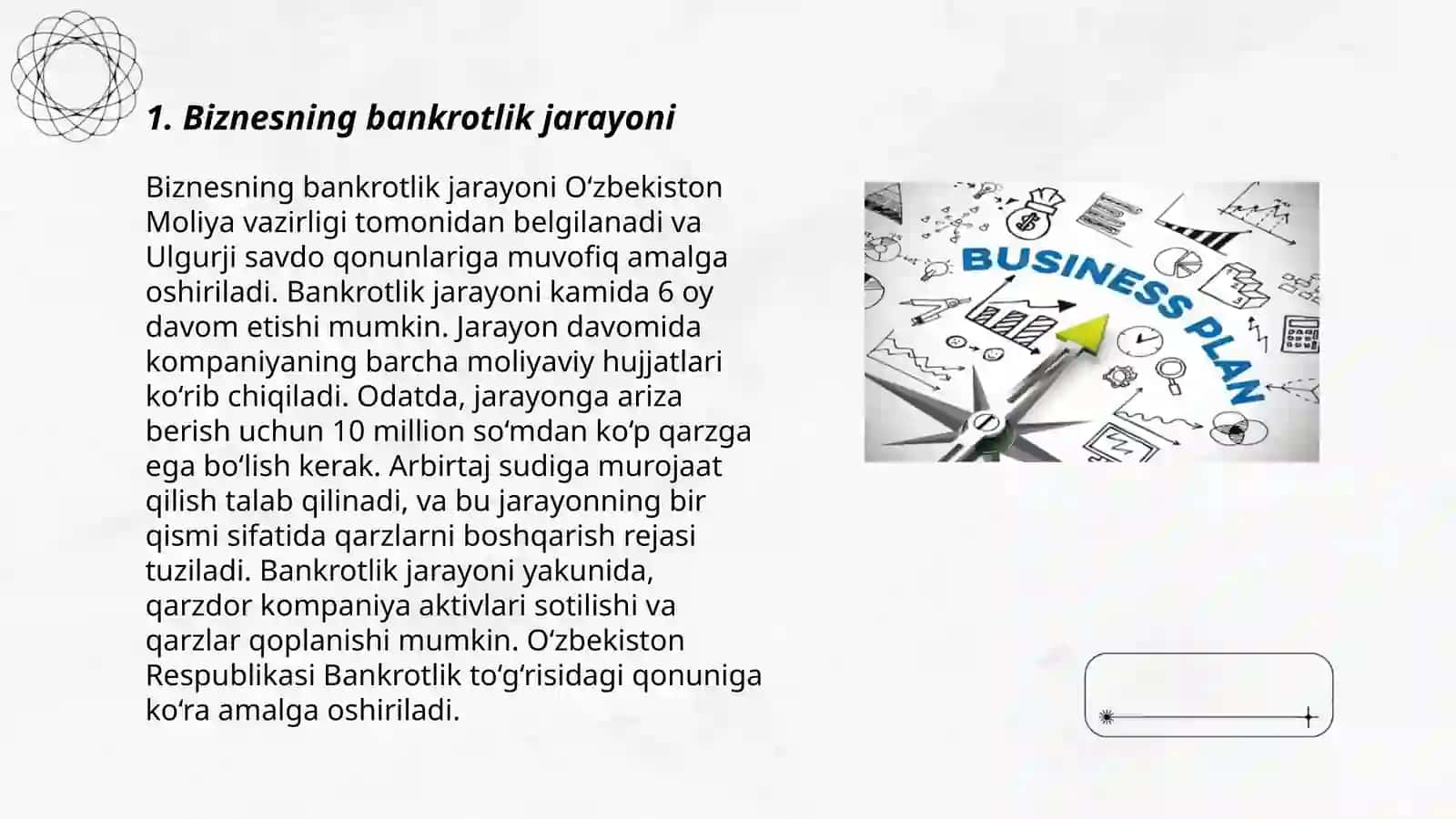 Biznesning bankrotligi va ularni davlat tomonidan moliyaviy qo'llab quvvatlash 3