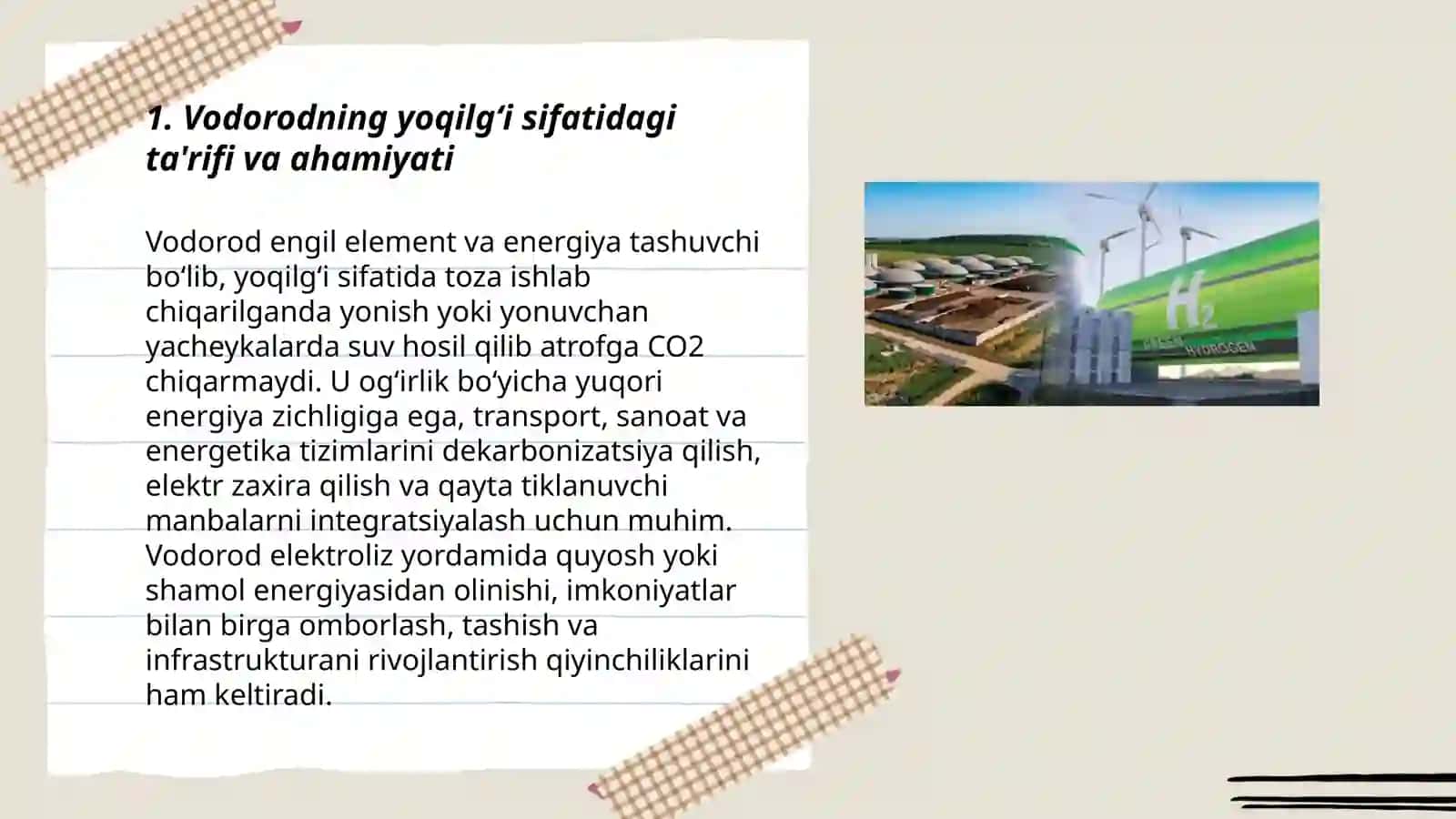 Vodorod kelajak yoqilg’isi 3
