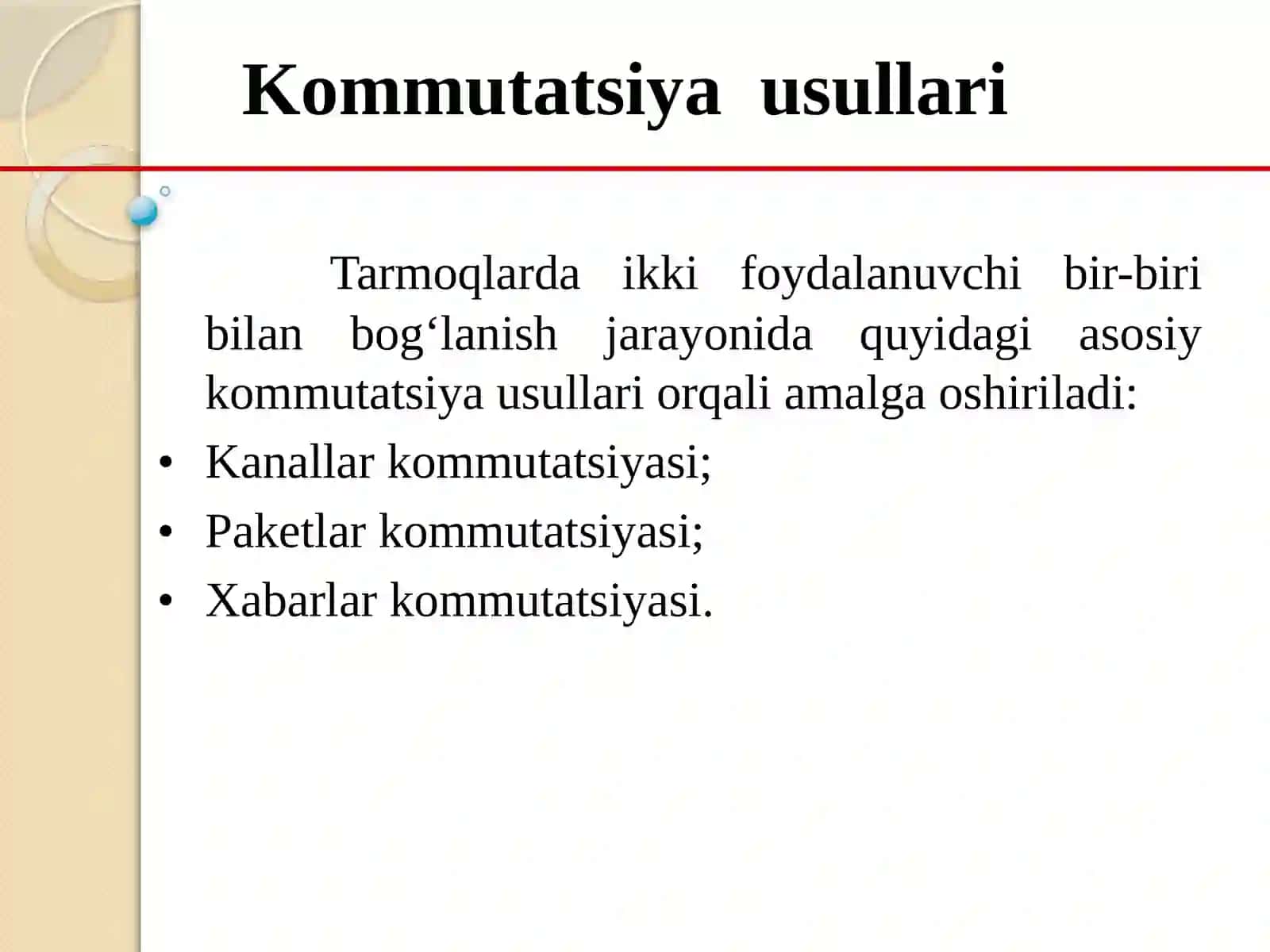 ELEKTRALOQA KOMMUTATSIYA USULLARI 3