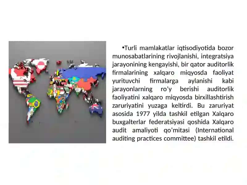 Xalqаro аudit stаndаrtlаrining mohiyati. XORIJDA AUDITORLIK FAOLIYATI 3
