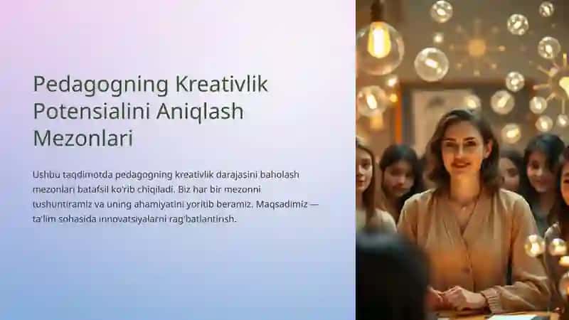 Pedagogning kreativlik potentsiali darajasini aniqlovchi mеzоnlаr 3