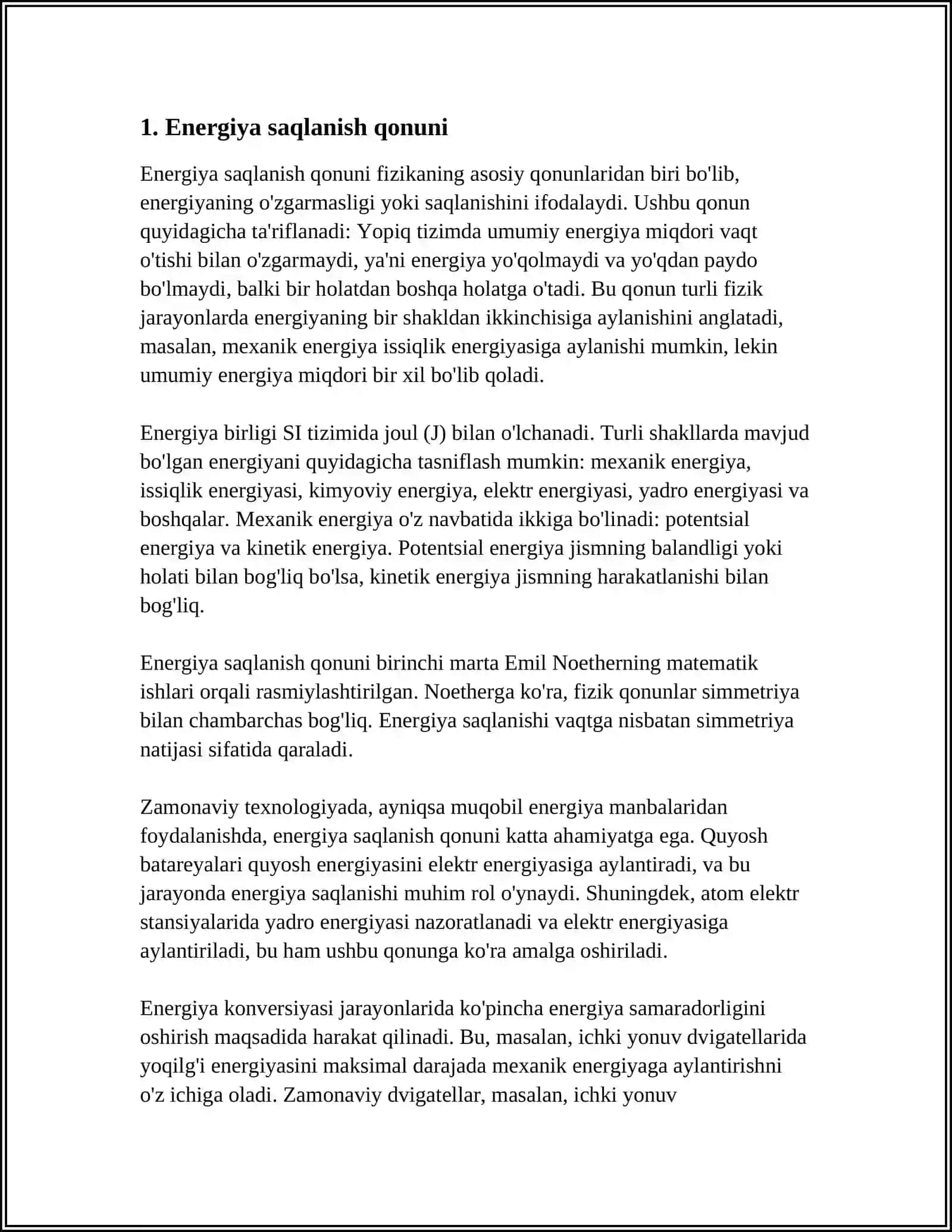 MEHANIKANING SAQLANISH QONUNLARI 3