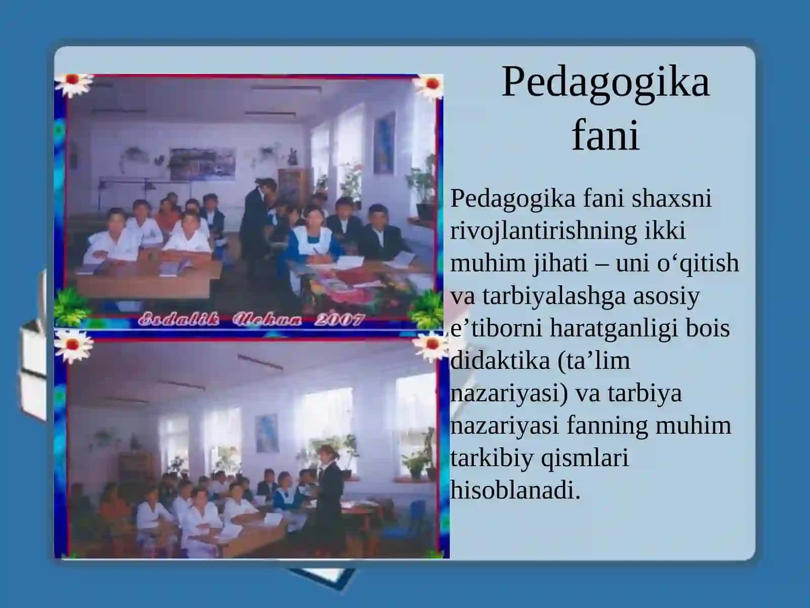 Pedagogika fanining predmeti va uning vazifalari 3
