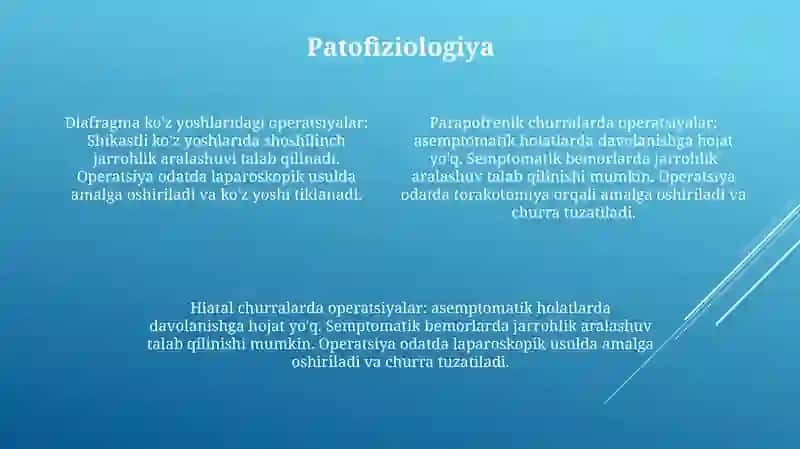 Diafragmaning Tug'Ma Va Orttirilgan Nuqsonlarida Operatsiyalar 3