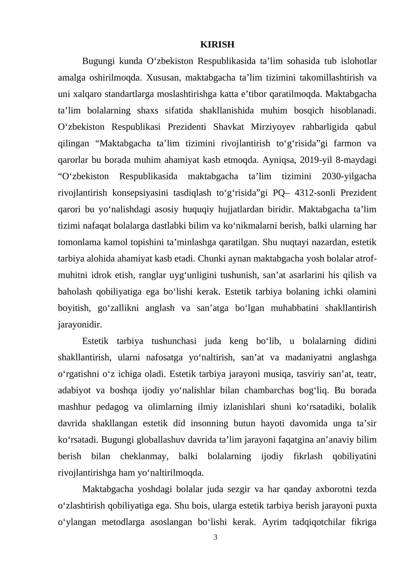 BOLALARNING ESTETIK TARBIYASIDA TASVIRIY SAN’ATNING O‘RNI 3