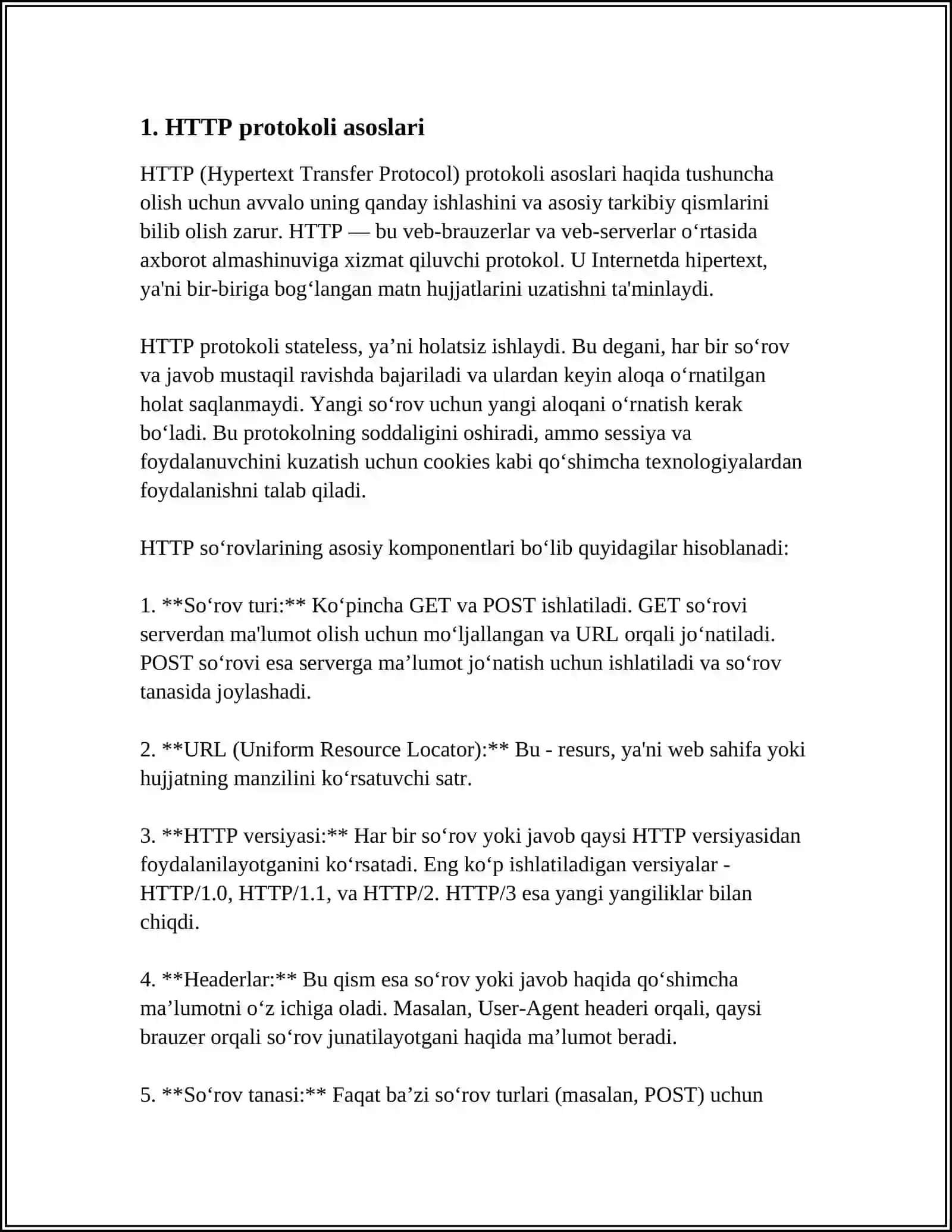 AMALIY POG'ONA PROTOKOLLARI HTTP, SNMP, BIT TORRENT 3
