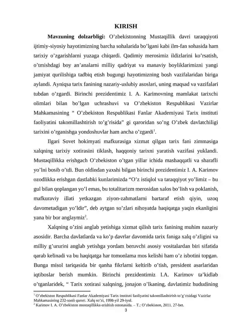 MUSTAQILLIK YILLARI TADQIQOTLARIDA O’RTA OSIYO ME’MORIY OBIDALARI TARIXI 3