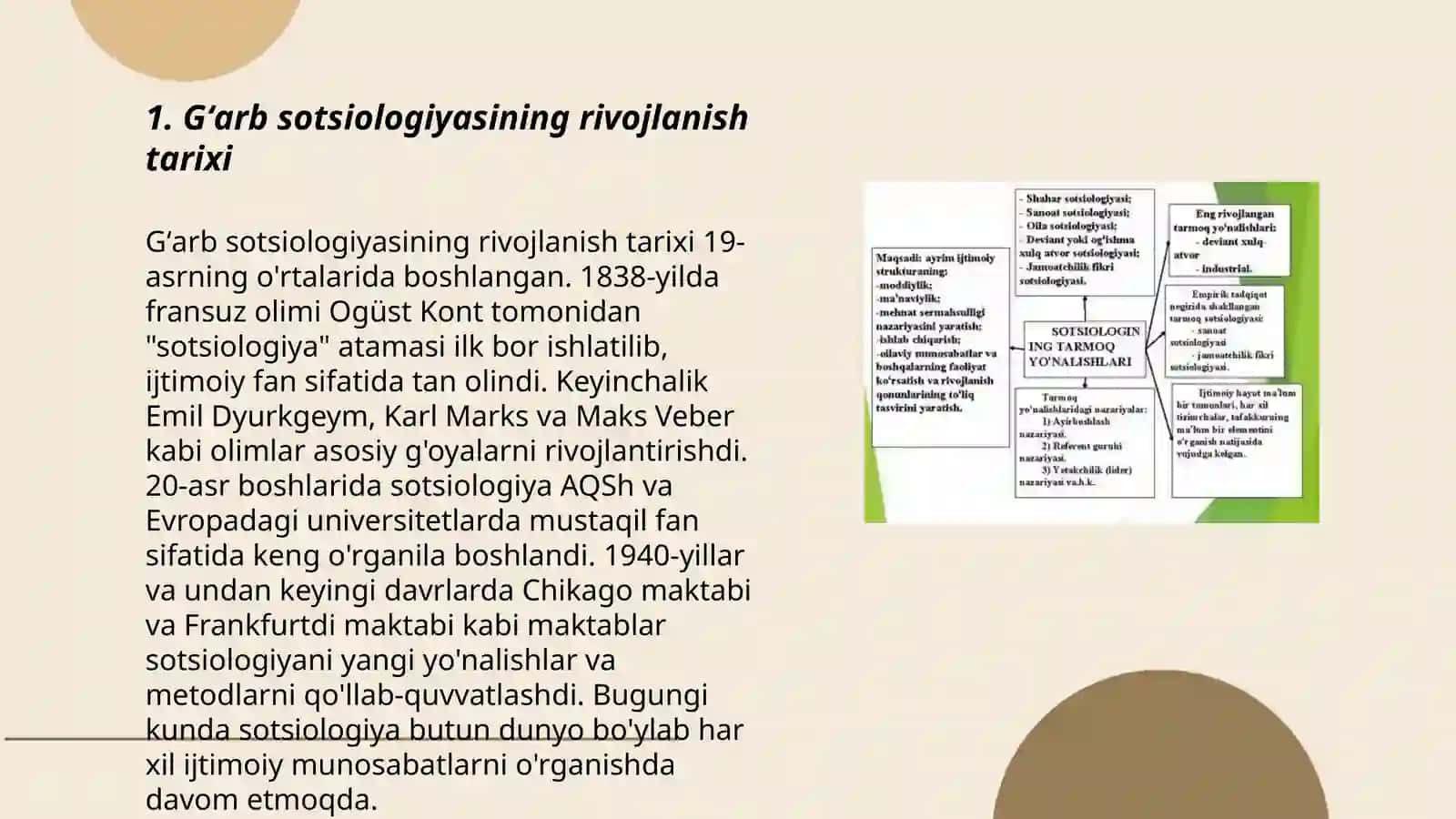 Gʻarb sotsiologiyasi vujudga kelishining gʻoyaviy-nazariy va ijtimoiy-iqtisodiy zamonlari 3