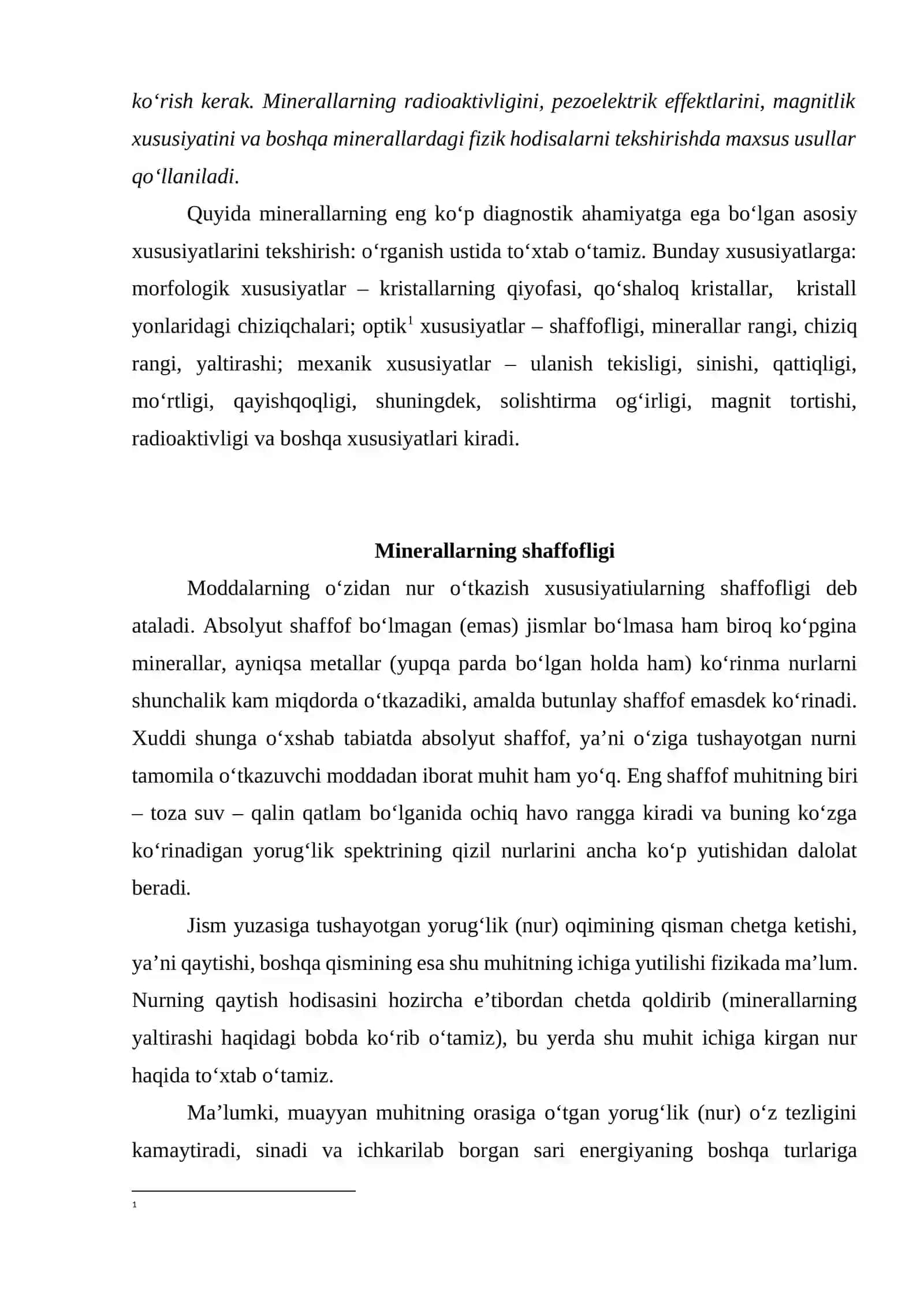 Minerallarning fizik xossalari 3