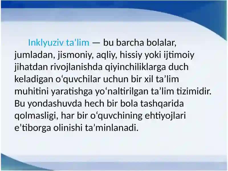 Inklyuziv ta'limning metodi va usullari 3