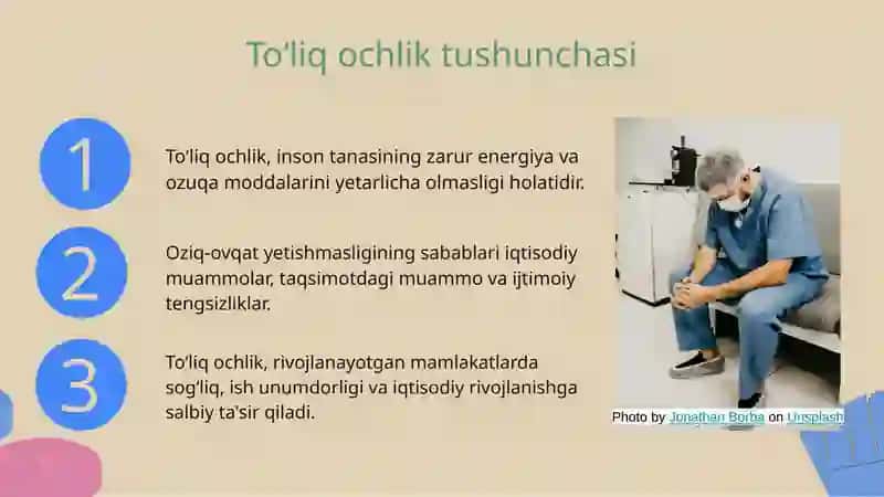 Toʻliq, toʻliq boʻlmagan ochlik 3