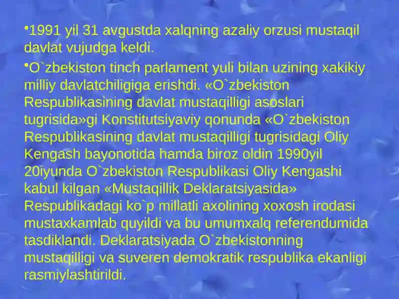 O‘zbekiston respublikasi konstitutsiyasining asosiy prinsiplari 3