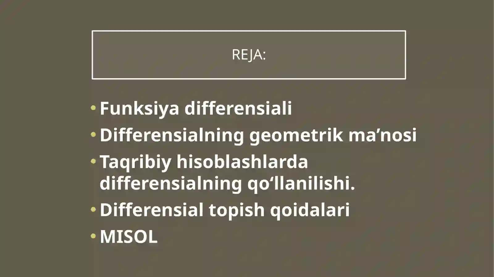 Xayitov IqboljonNINGoliy matematikafanidantayyorlagantaqdimot 3