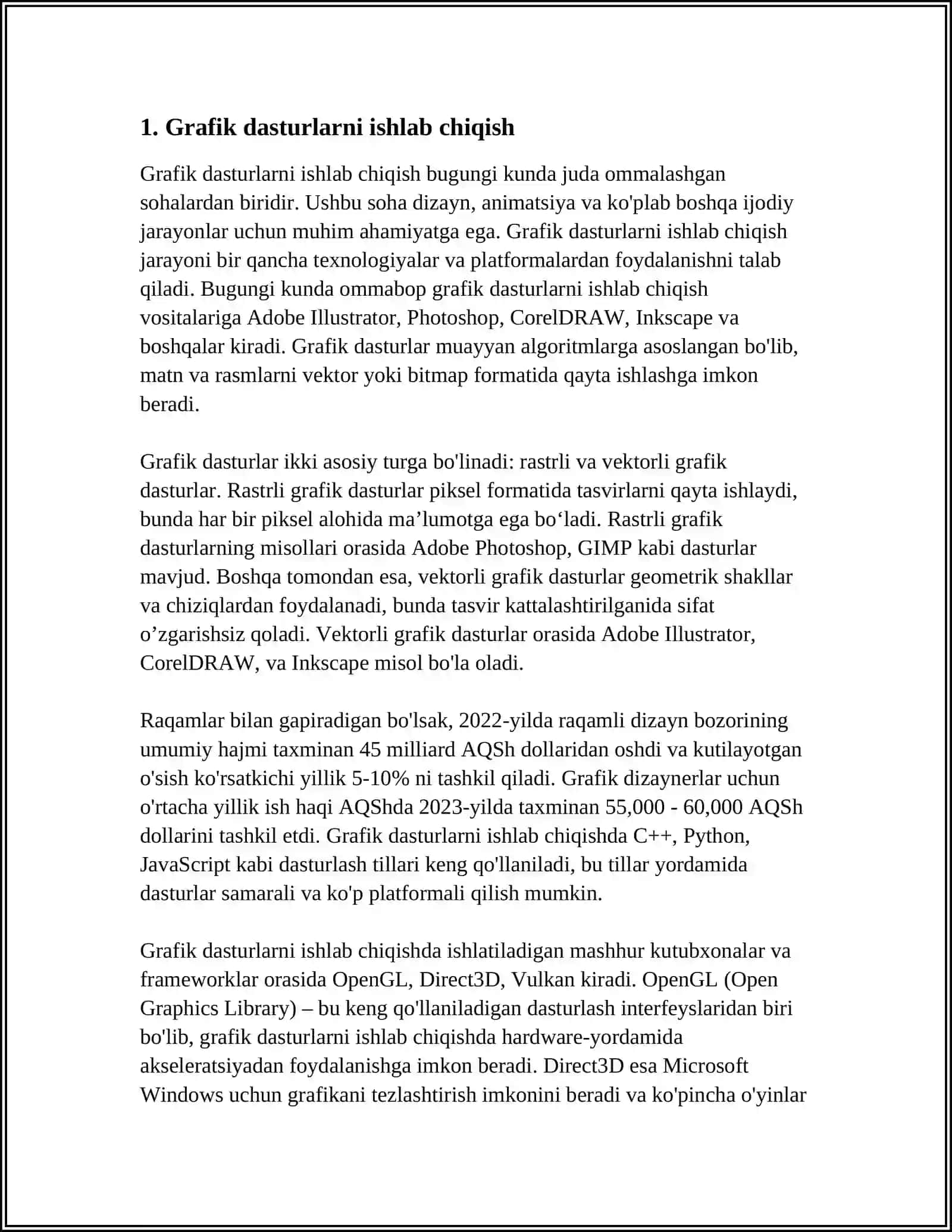 KOMPYUTER GRAFIKASINING DASTURIY TA'MINOTI 3