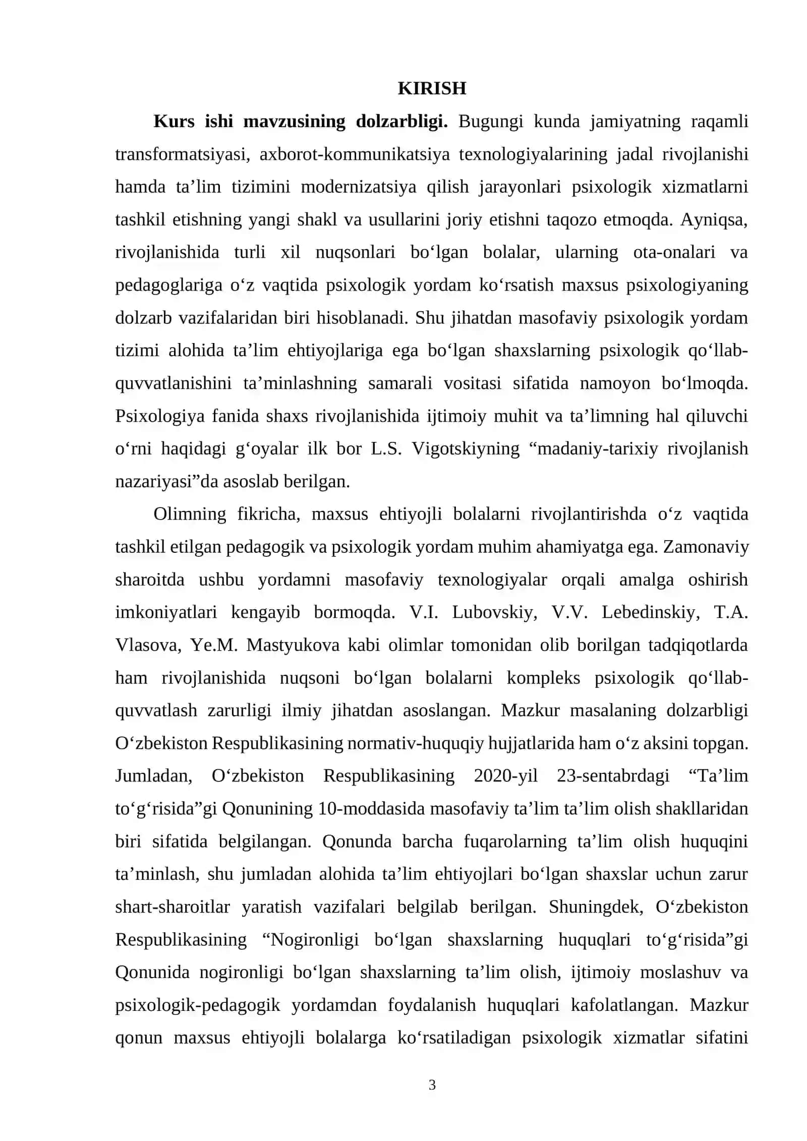 Maxsus psixologiyada masofaviy psixologik yordam 3