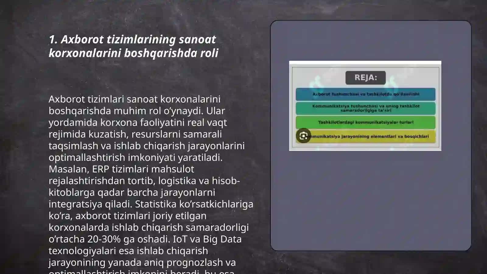 Sanoat korxonalarini boshqarishda axborot va kommunikatsiya 3