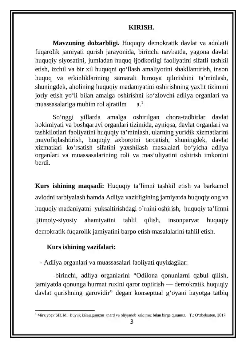 O`zbekiston Respublikasi adliya Vazirligining jamiyatda huquqiy ong va huquqiy madaniyatni yuksaltirish sohasidagi vakolatlari 3