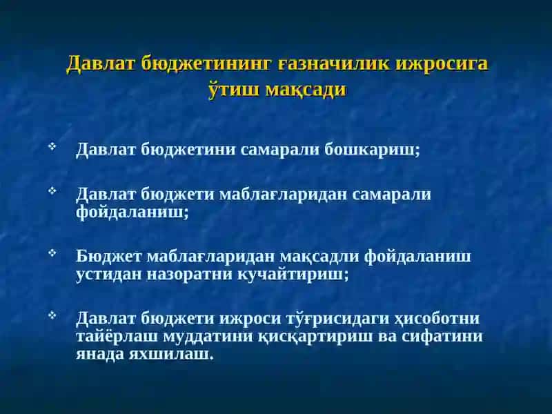 Ғазначиликнинг бюджет ижросини самаралиташкиллаштиришдагиролини ошириш масалалари (Самарқандвилояти бўйичаҒазначилик бошқармаси маълумотлари бўйича) 3