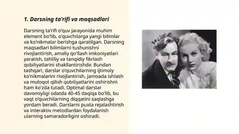 Darsning tarkibiy qismlari va uni taqdim etish metodikasi 3