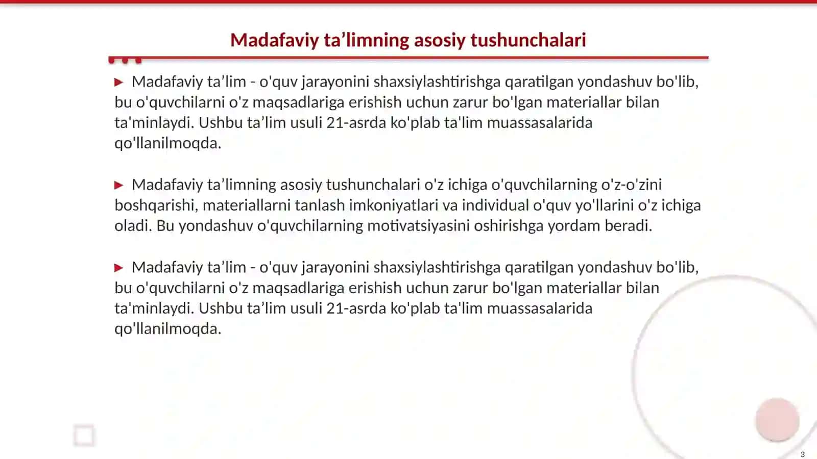 Madafaviy taʼlim 3