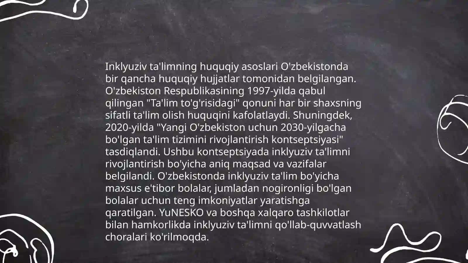 Inklyuziv ta‘ilmning huquqiy me'yoriy asoslari 3